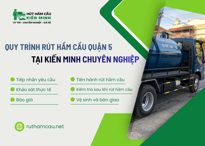 Những quy trình rút hầm cầu Quận 5 tại Kiến Minh