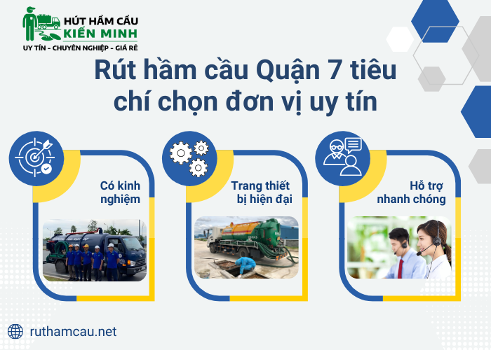 Những tiêu chí giúp chọn đơn vị rút hầm cầu uy tín