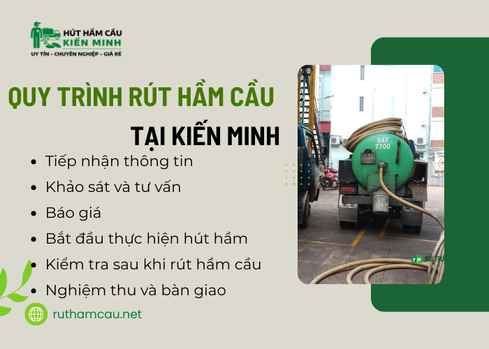 Các quy trình rút hầm cầu tại Kiến Minh