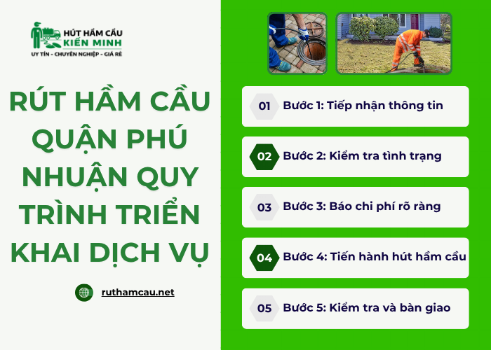 Lý do nào giúp dịch vụ hút hầm cầu quận Phú Nhuận tại Kiến Minh được ưa chuộng?